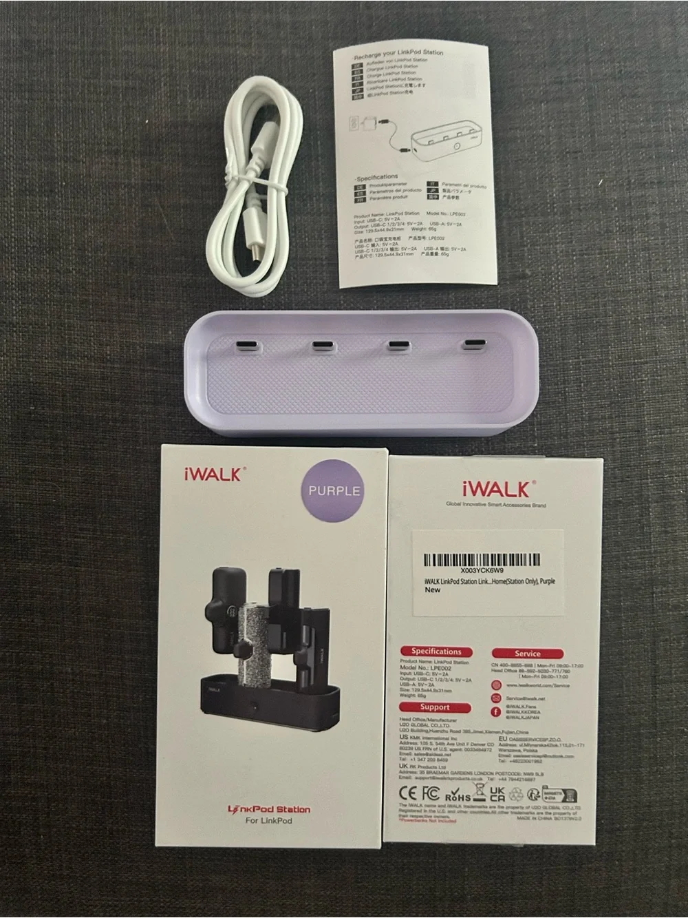 Purple iWalk Link Pod Station